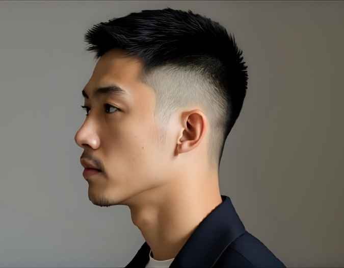 Caesar Cut for Asian Men