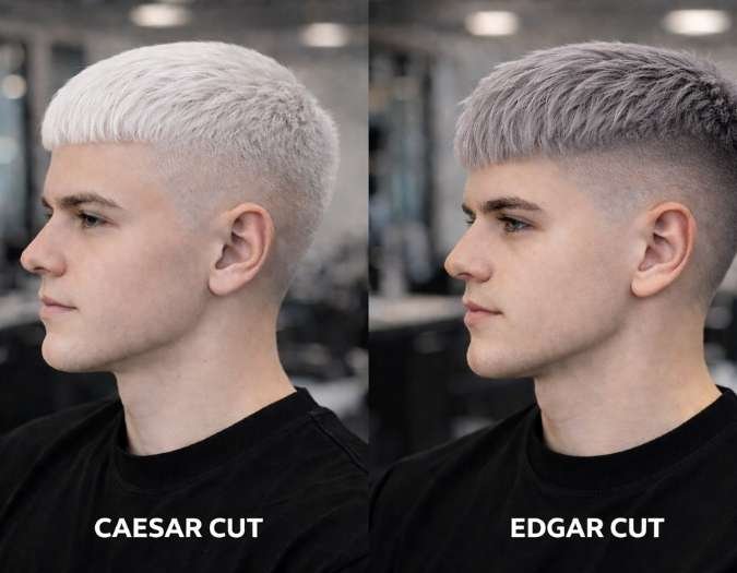Caesar Cut vs Edgar
