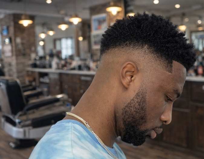 Caesar Haircut for Black Men