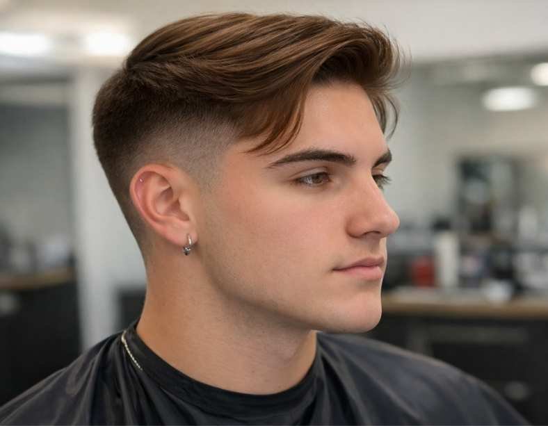 Classic Fade With Straight Hair