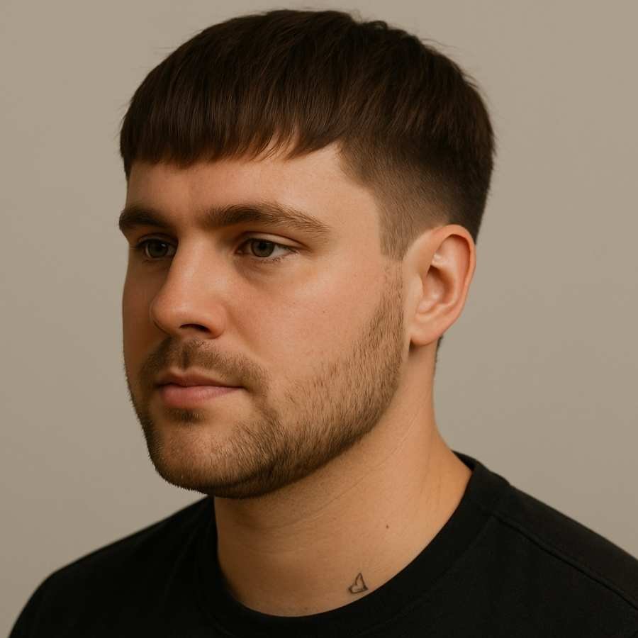 Fringe Haircut for Round Face