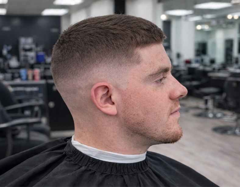 High and Tight Haircut Mid Fade