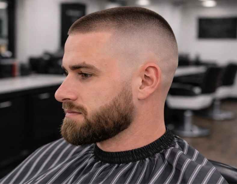 High and Tight Haircut with Beard