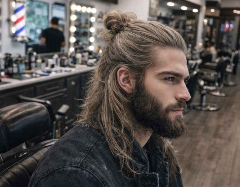 Long Hairstyle With Beard