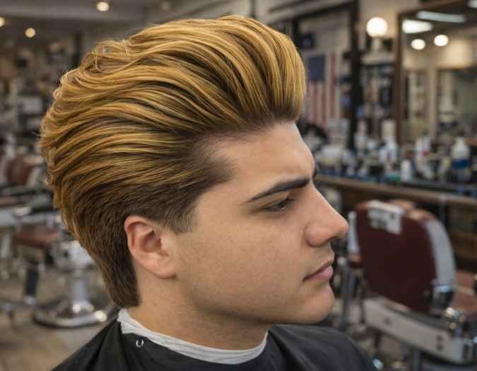 Long Hairstyle With Pompadour