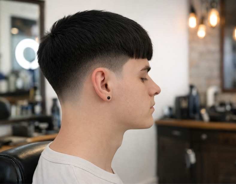 Low Fade With Straight Hair