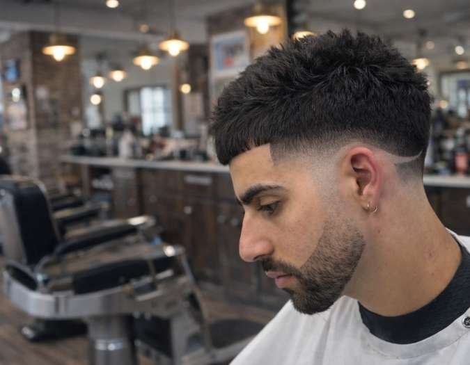 Low Taper Caesar Haircut