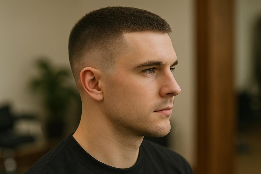 Low Taper Crew hair Style