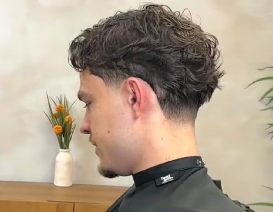 _Low Taper Fade Wavy Hair style