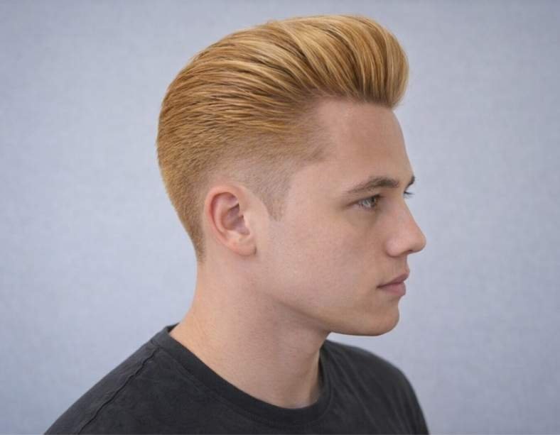 Pompadur with Straight Hair