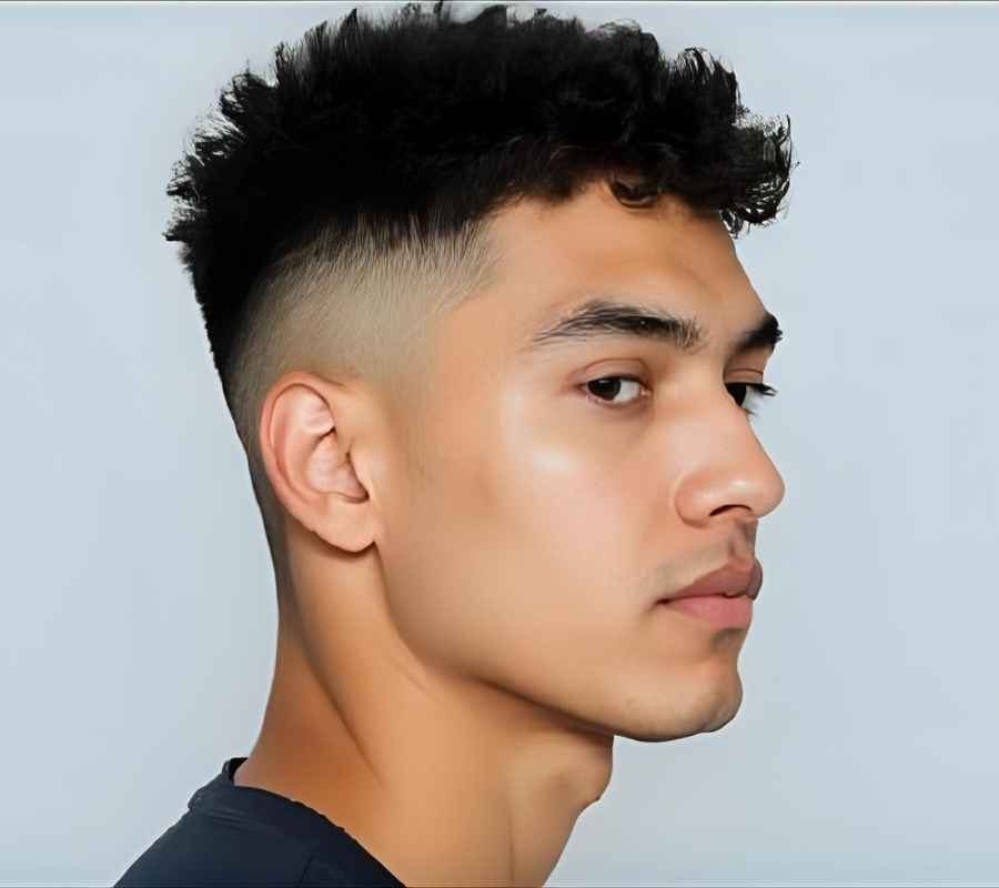 Short Textured Fringe for Thin Curly Hair