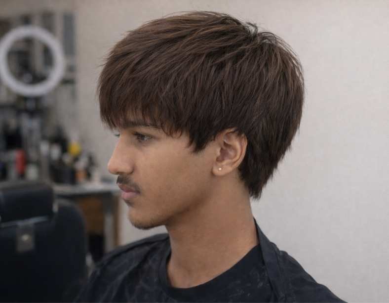 Straight Hair Messy Layers