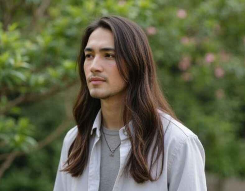 Straight Long Hair Asian Long Cut