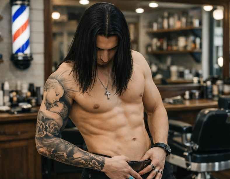 Straight Long Hair with Matte Finish