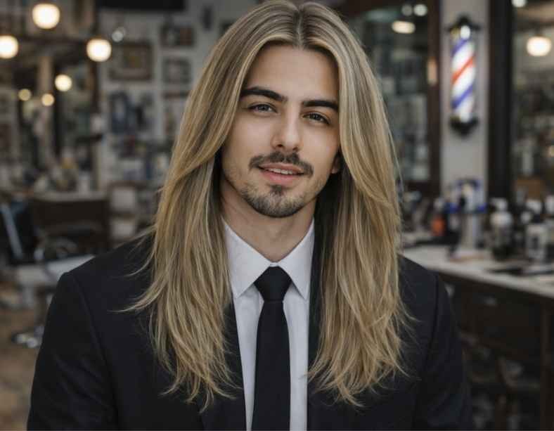 Straight Long Hair with Professional Look