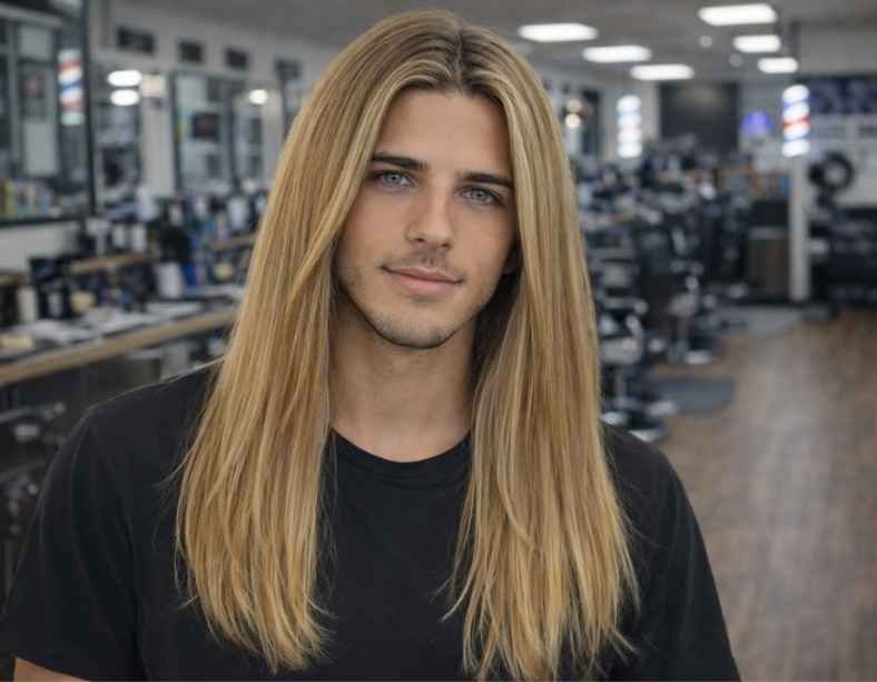 Straight Long Hair with Straight Texture Emphasis