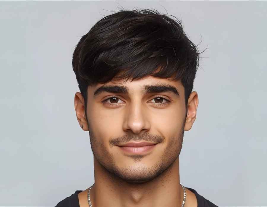 Textured Fringe for Coarse Hair
