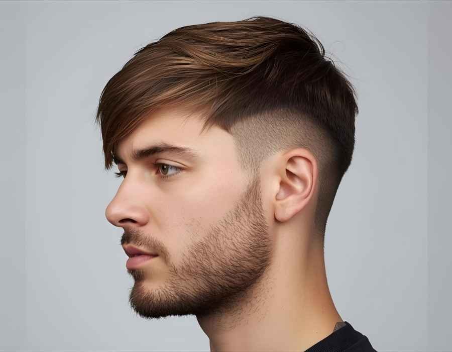 Textured Fringe with Beard