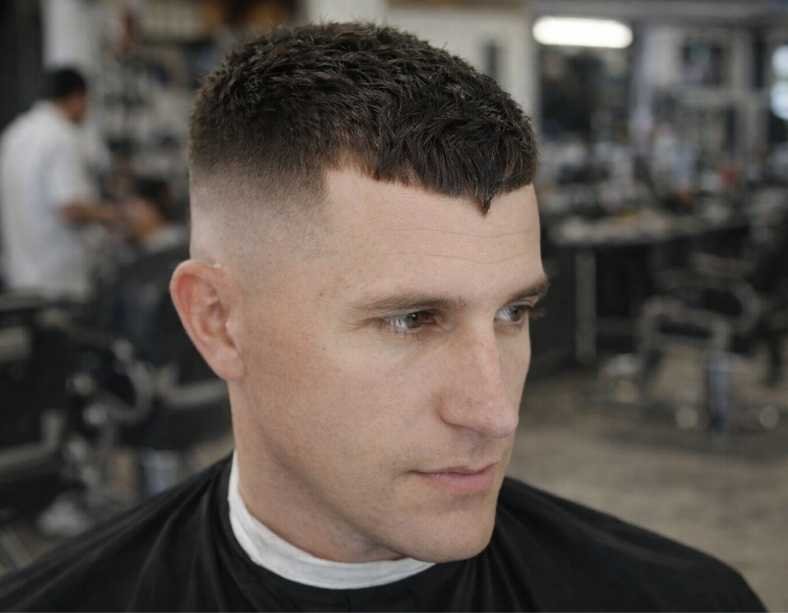 Widow’s Peak Haircuts Caesar Cut