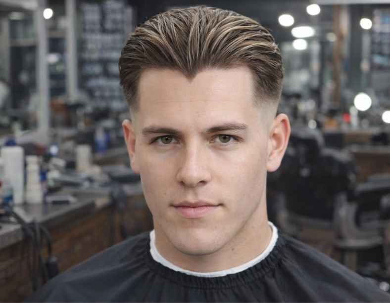 Widow’s Peak Haircuts Low Taper Fade