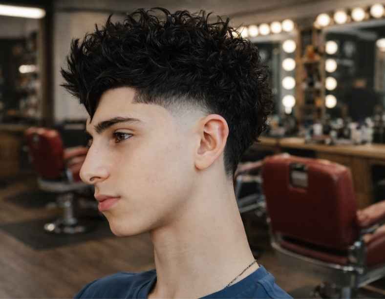 Widow’s Peak Haircuts Wavy