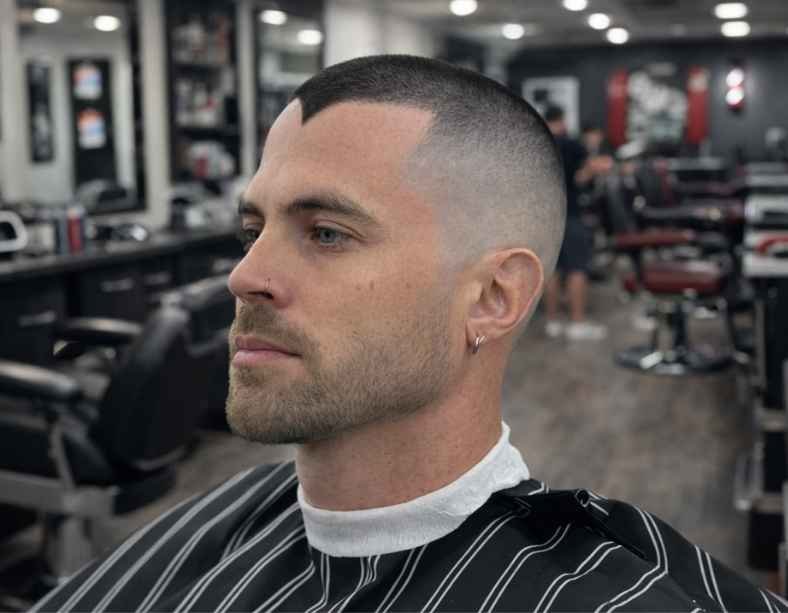 Widow’s Peak Haircuts With Buzz Cut