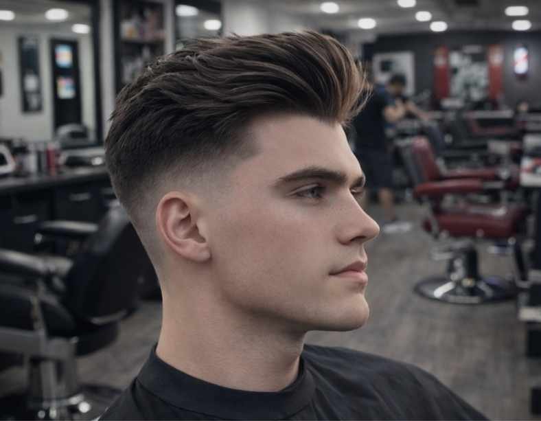 Widow’s Peak Haircuts With Pompadour