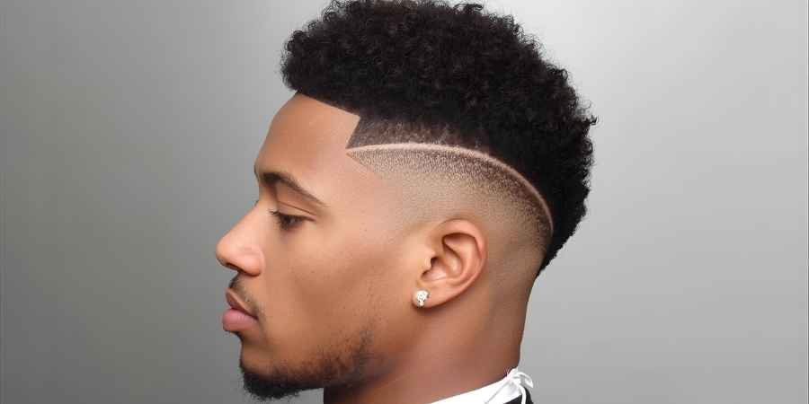 Low Fade Taper Fade Afro with Twist hair style for men