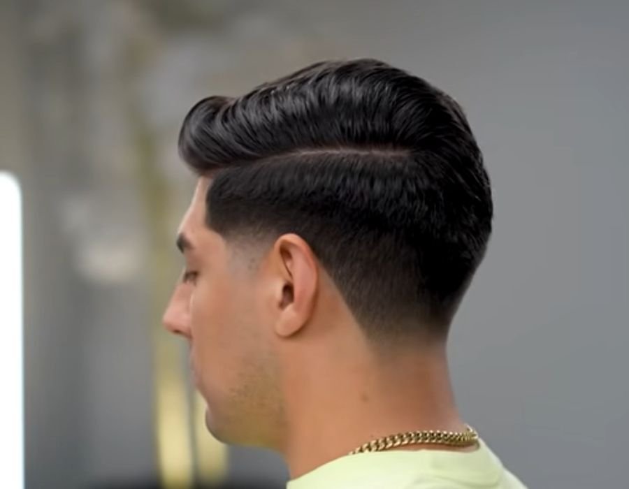 Low Taper Fade Comb Over