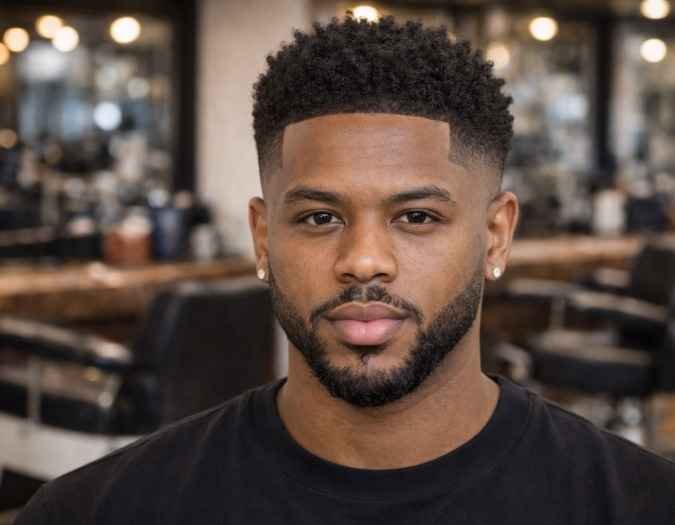 fade hair style black men