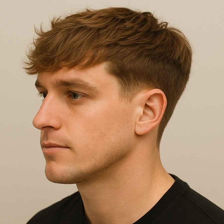 fringe hair style for men