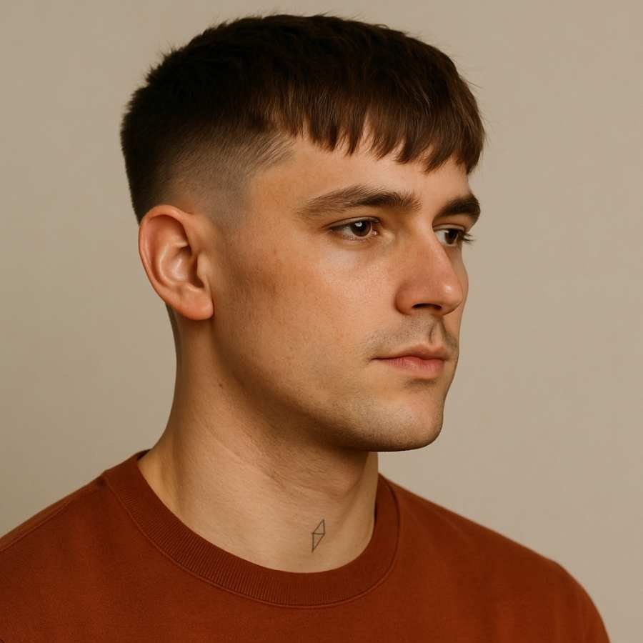 Mid Fade Fringe Haircut