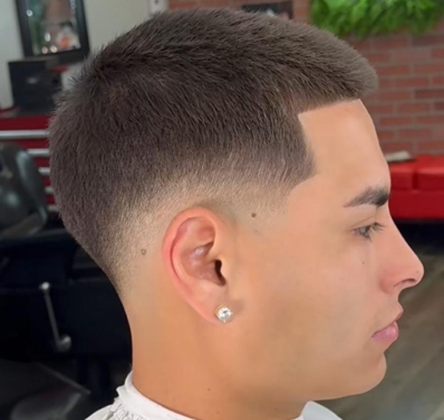 Low Taper Fade Buzz Cut