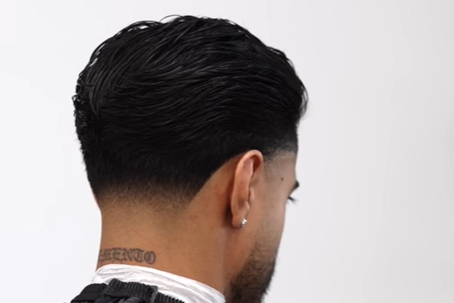 Low Taper Fade Back
side man hair style