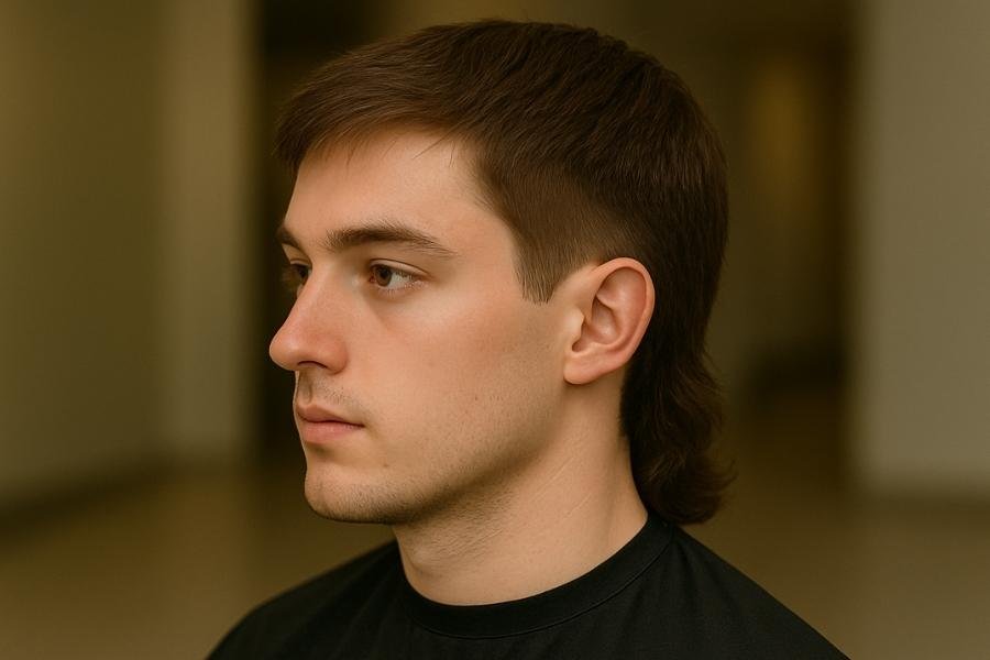 low tapper mullet hair style