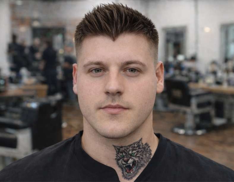 mens haircut styles widows peak