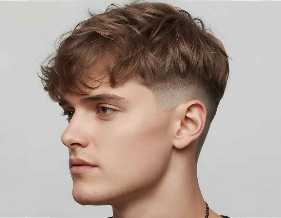 textured fringe with mid taper