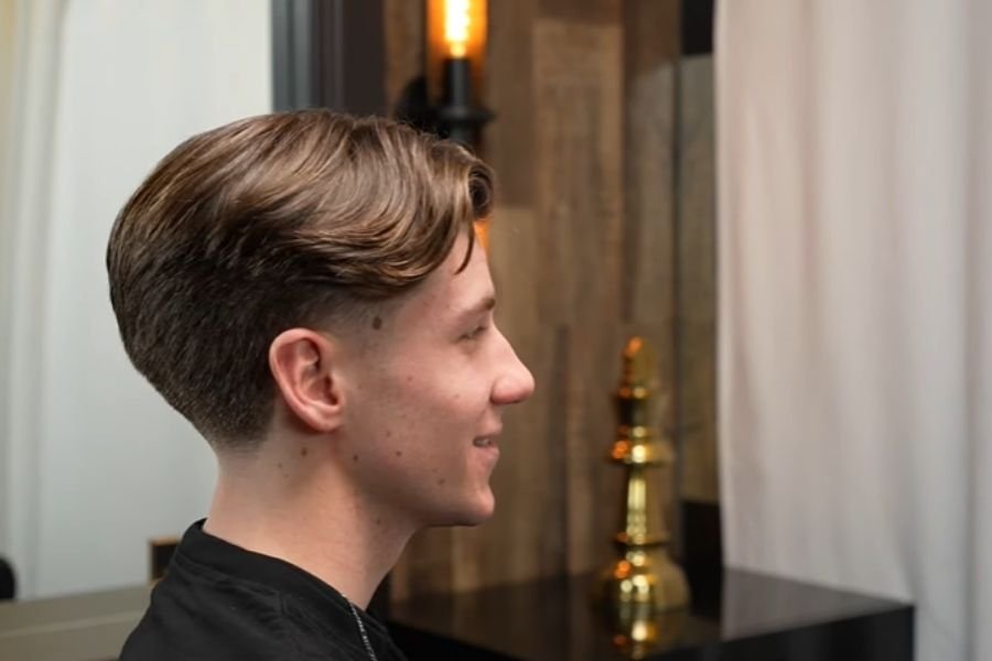 Low Taper Fade White Male