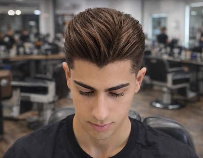 widow's peak haircut