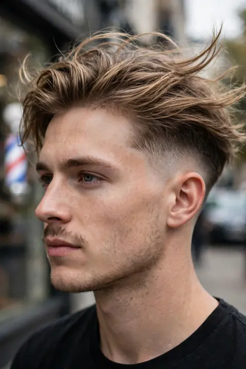 low taper con parte superior larga para hombre