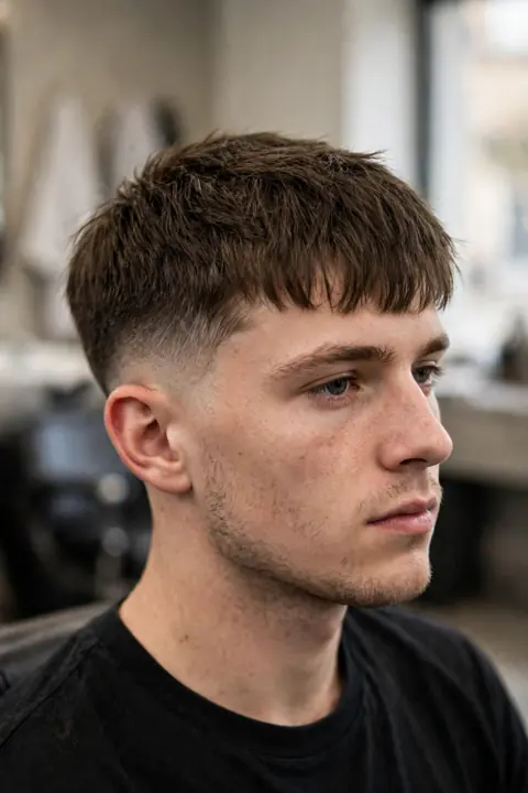 low taper con french crop para hombre