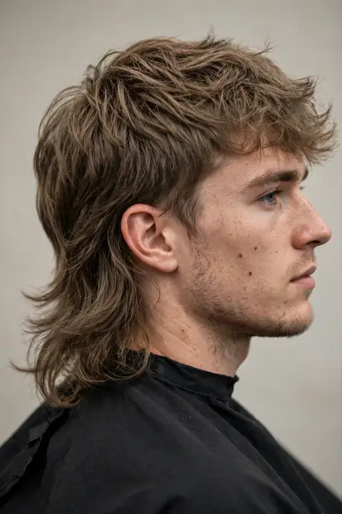 mullet hombre moderno con textura y acabado actual