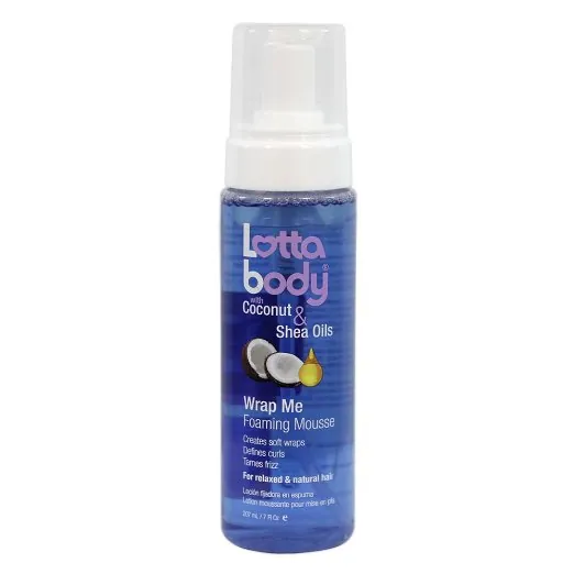 Lottabody Coconut and Shea Oil mousse para definir rizos
